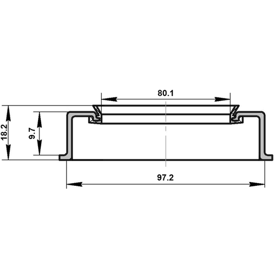 95ADY-82971018X - Seal Ring, wheel hub 