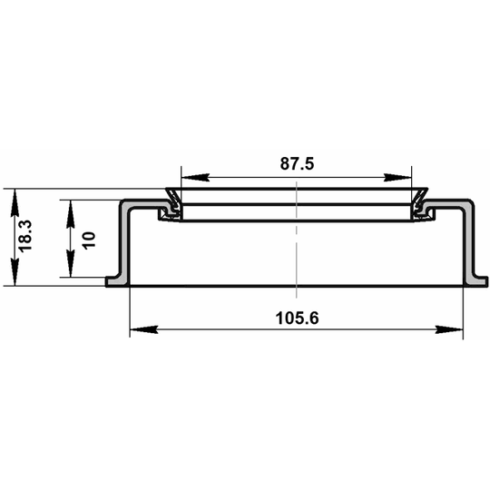 95ADY-881061018X - Seal Ring, wheel hub 