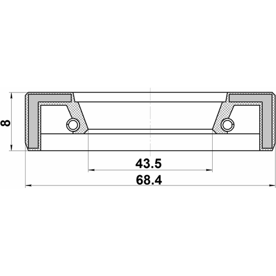 95FAY-45680708X - Shaft Seal, manual transmission main shaft 