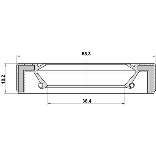 95GAY-40551014C - Axeltätning, drivacel 