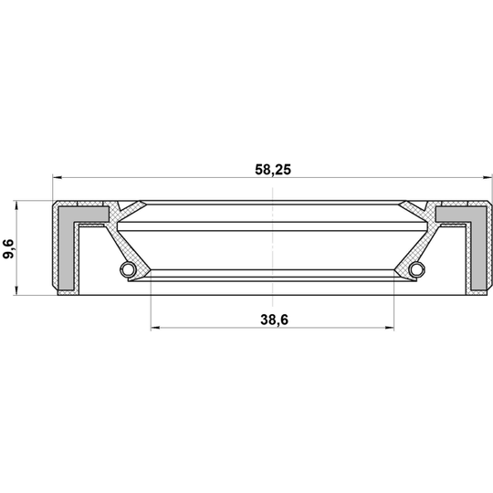 95GAY-40581010X - Seal, drive shaft 