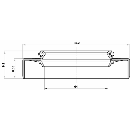 95GDW-66850810X - Seal Ring, wheel hub 