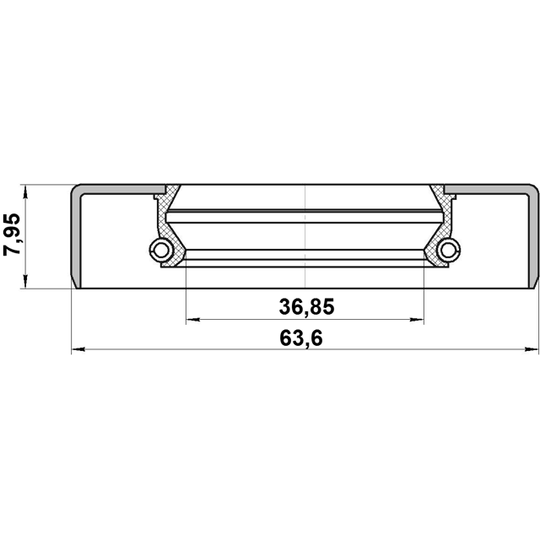 95GDY-38630808X - Shaft Seal, differential 