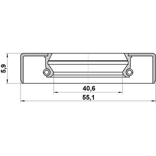 95GDY-42550606X - Seal Ring, wheel hub 