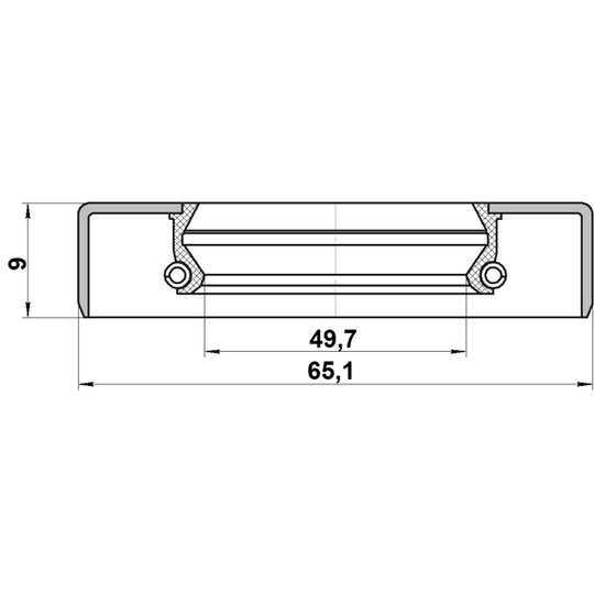 95GDY-51650909X - Seal Ring, wheel hub 