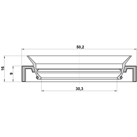 95HAY-32500916R - Seal, drive shaft 