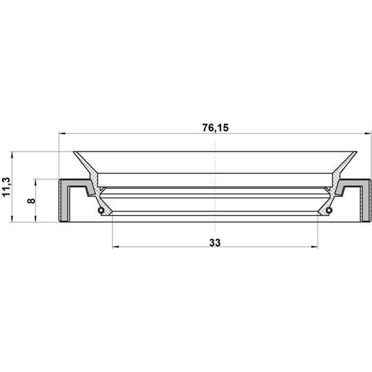 95HAY-35760813R - Seal, drive shaft 