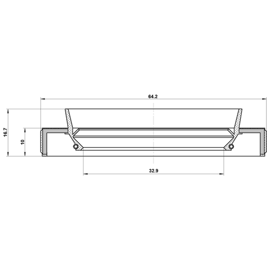 95HBS-34641017C - Seal, drive shaft 