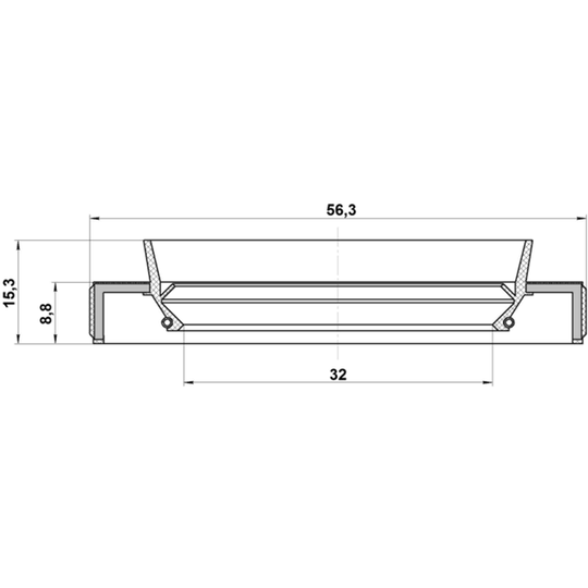 95HBY-34560915L - Seal, drive shaft 