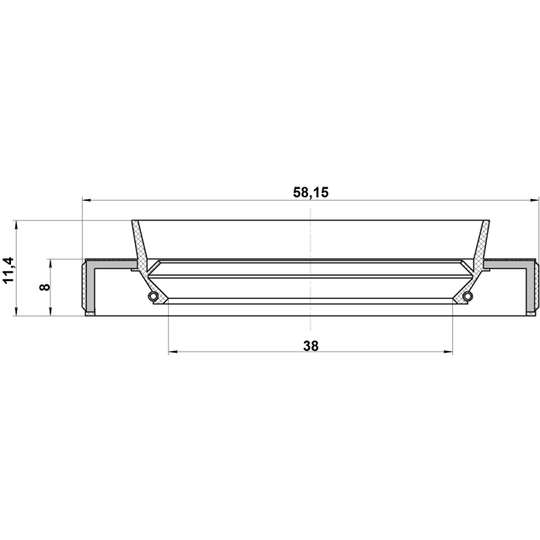 95HBY-40580811R - Seal, drive shaft 