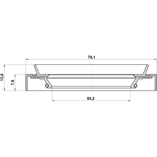 95HDY-56780814X - Seal Ring, wheel hub 