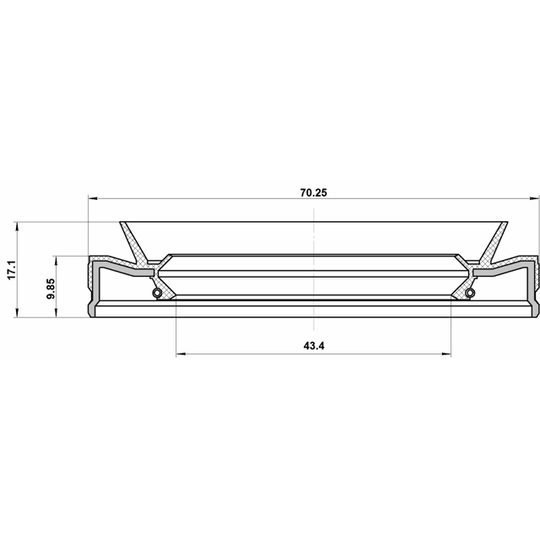 95HES-45701017R - Shaft Seal, manual transmission main shaft 