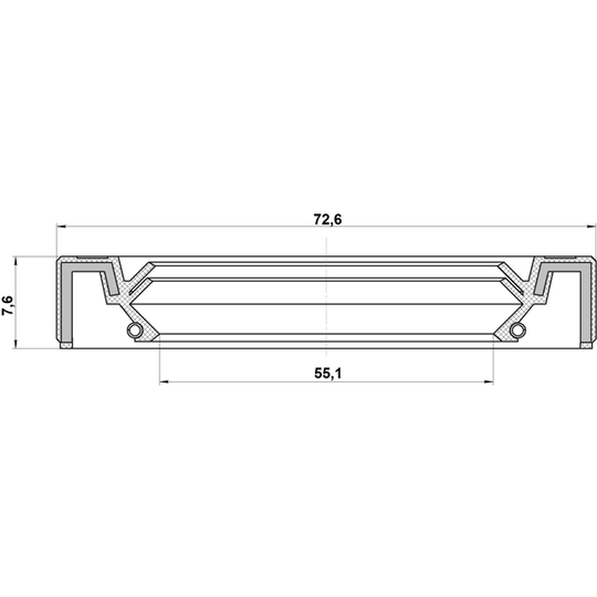 95IBS-57730808X - Seal Ring, wheel hub 