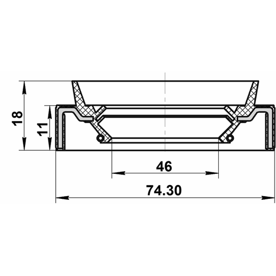 95JAS-48741118R - Axeltätning, drivacel 