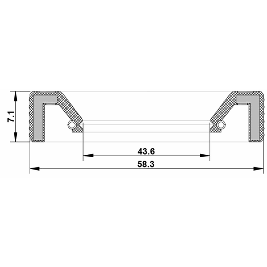 95KAY-45580707R - Shaft Seal, manual transmission main shaft 