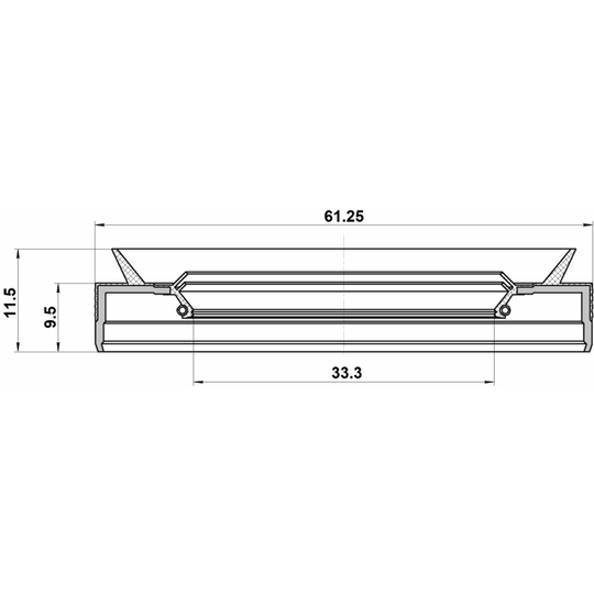 95PES-35610911U - Axeltätning, drivacel 