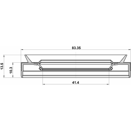 95PEY-43831014L - Axeltätning, drivacel 