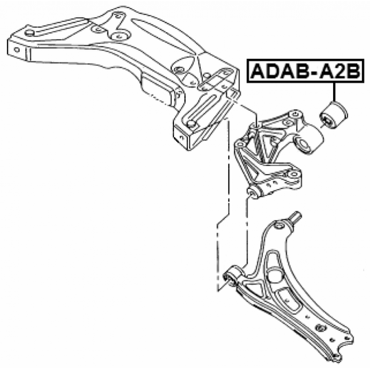 ADAB-A2B - Control Arm-/Trailing Arm Bush 