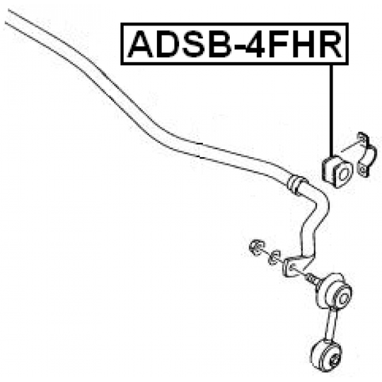ADSB-4FHR - Bussning, krängningshämare 