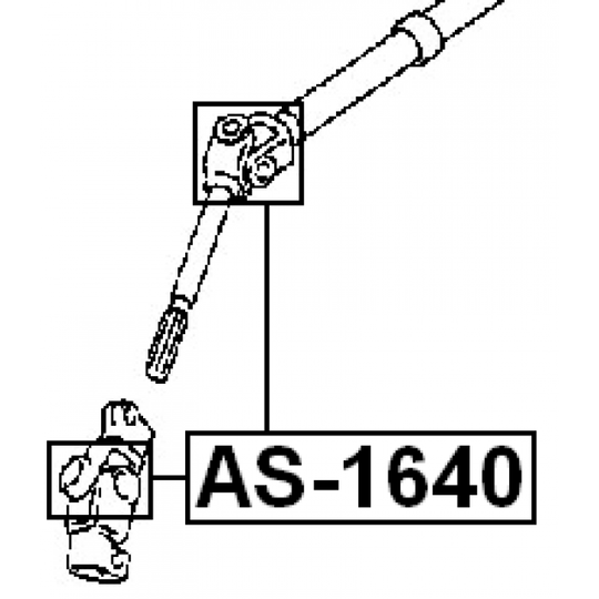 AS-1640 - Joint, steering shaft 