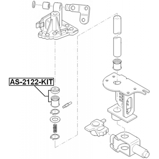 AS-2122-KIT - Repair Kit, gear lever 
