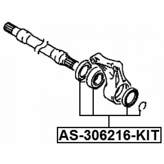 AS-306216-KIT - Bearing, drive shaft 