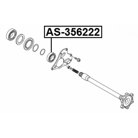 AS-356222 - Bearing, drive shaft 