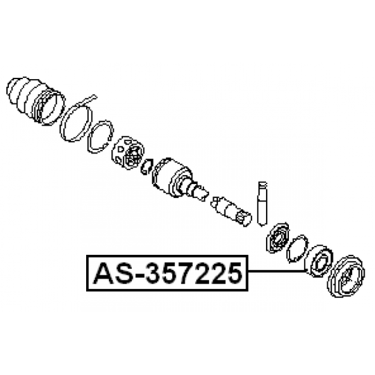 AS-357225 - Laakeri, vetoakseli 