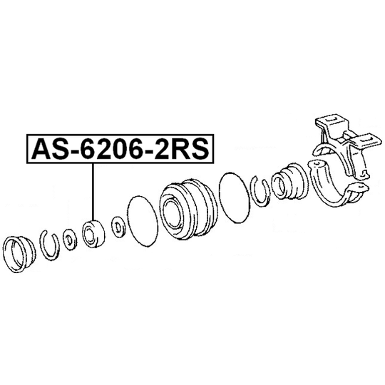 AS-6206-2RS - Lager 