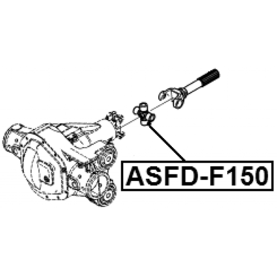 ASFD-F150 - Joint, propshaft 