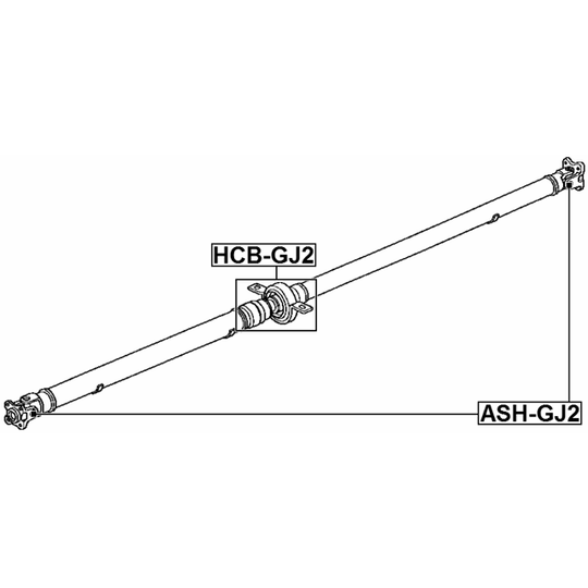 ASH-GJ2 - Joint, propshaft 