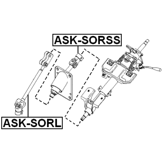 ASK-SORL - Steering Shaft 