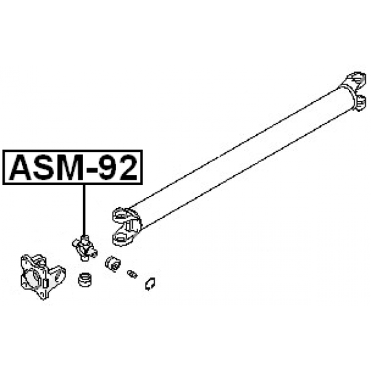 ASM-92 - Joint, propshaft 