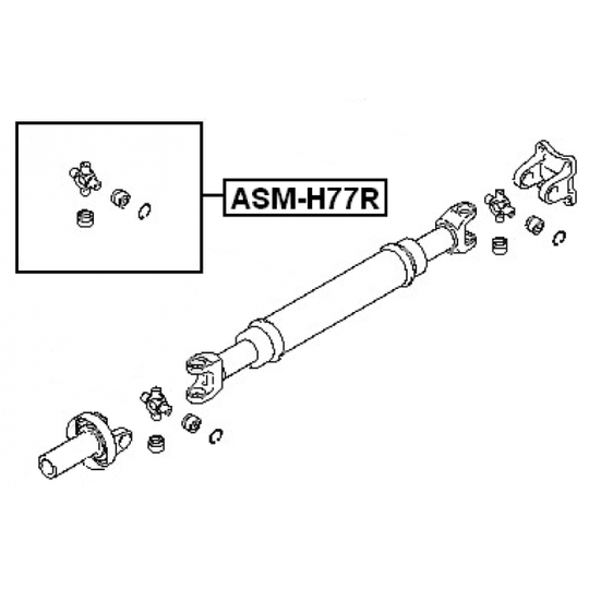 ASM-H77R - Nivel, pitkittäisakseli 