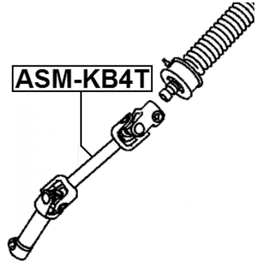 ASM-KB4T - Steering Shaft 