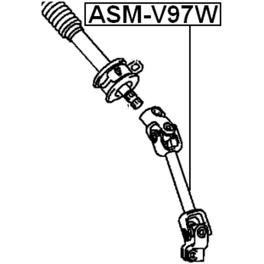 ASM-V97W - Ohjausakseli 