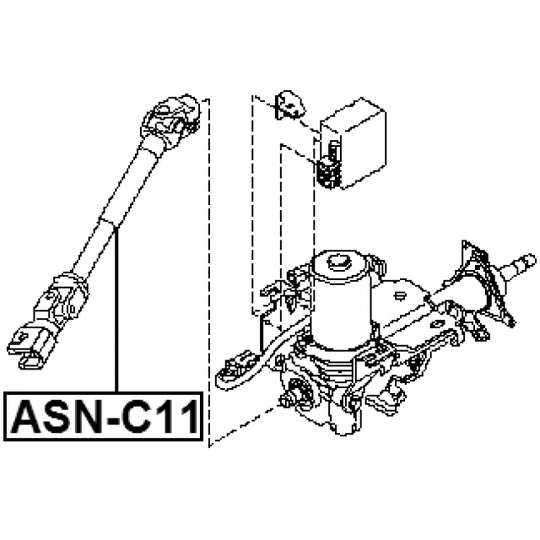 ASN-C11 - Steering Shaft 