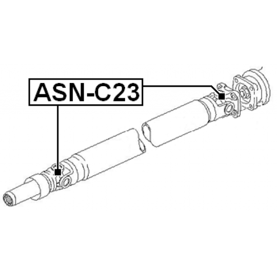 ASN-C23 - Led, kardanaxel 