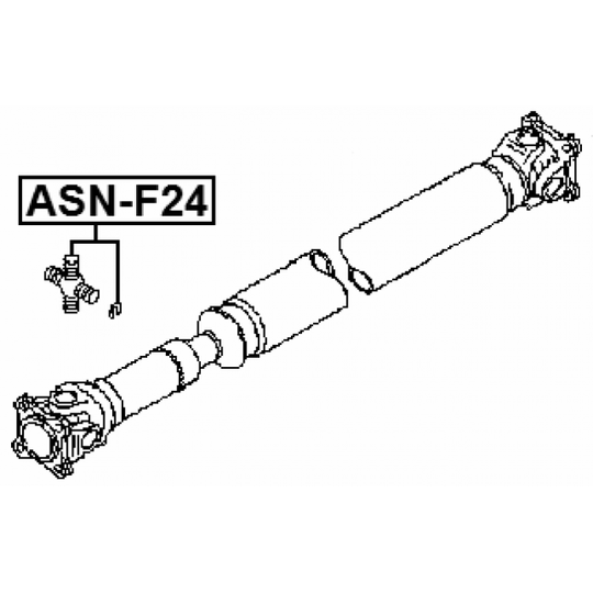 ASN-F24 - Led, kardanaxel 