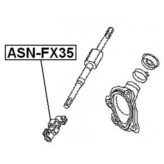 ASN-FX35 - Steering Shaft 