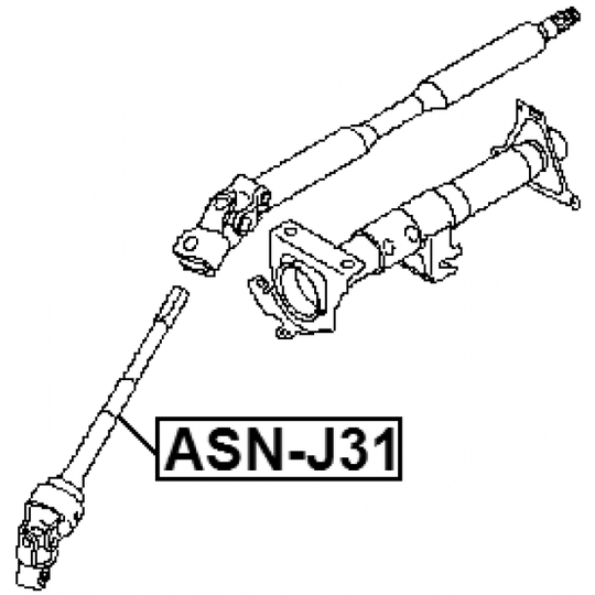 ASN-J31 - Steering Shaft 