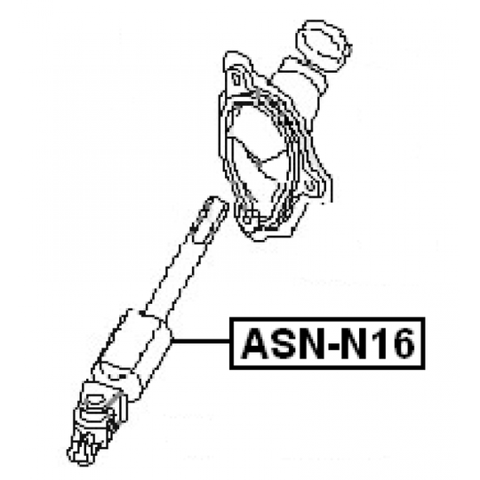 ASN-N16 - Styrningsaxel 