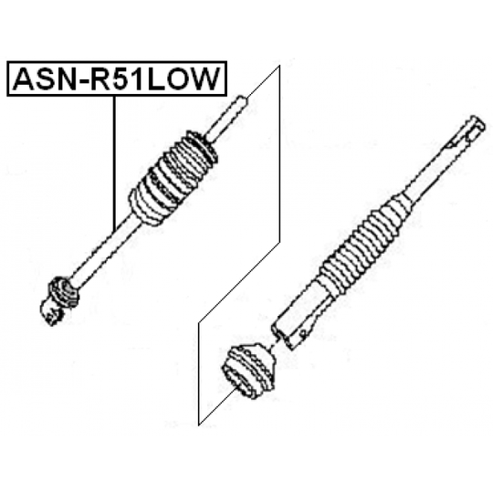 ASN-R51LOW - Ohjausakseli 