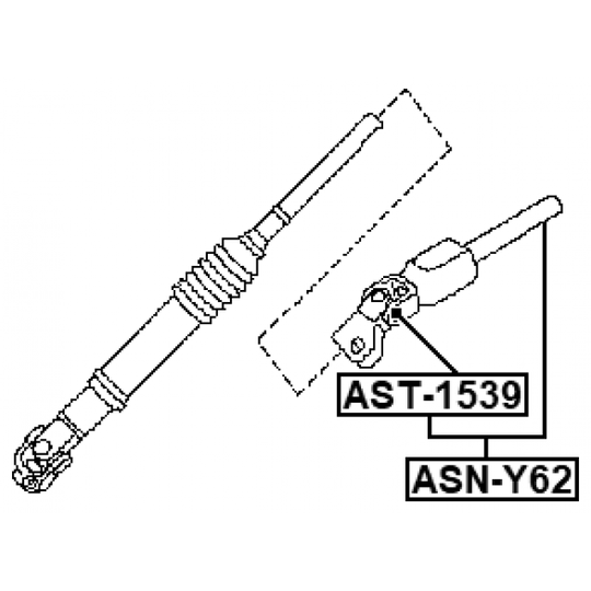 ASN-Y62 - Styrningsaxel 
