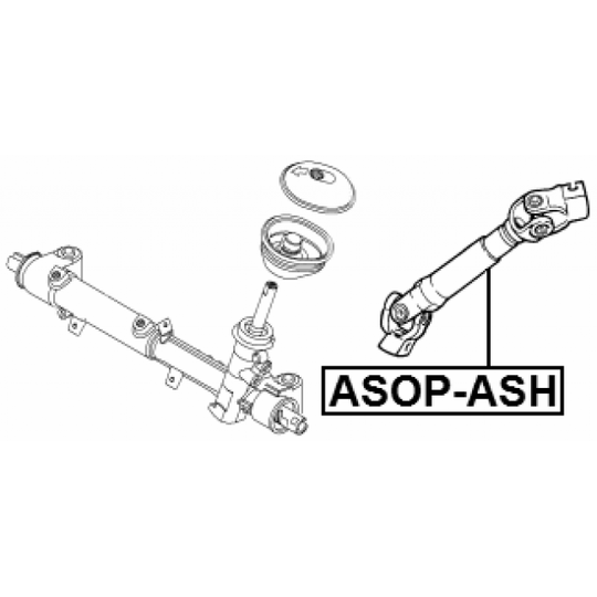 ASOP-ASH - Styrningsaxel 