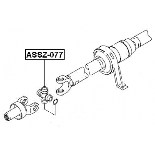 ASSZ-077 - Joint, propshaft 