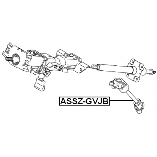 ASSZ-GVJB - Steering Shaft 