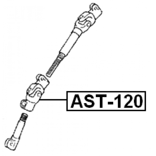 AST-120 - Ohjausakseli 