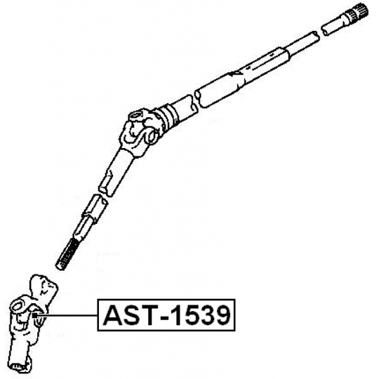 AST-1539 - Nivel, ohjausakseli 