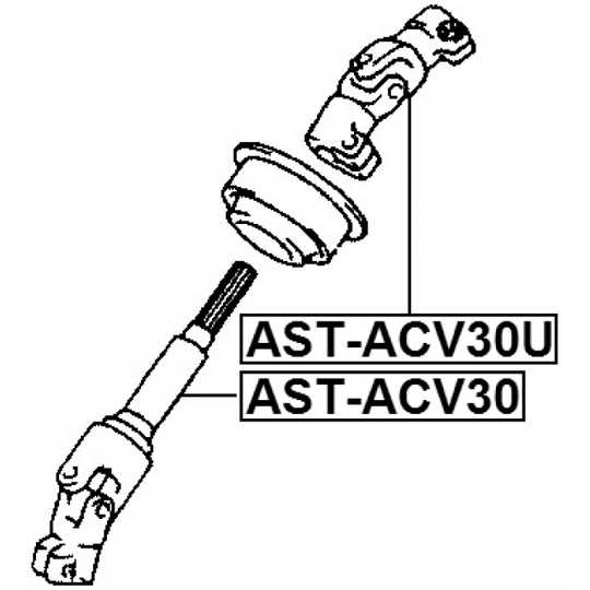 AST-ACV30 - Steering Shaft 